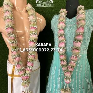 Handcrafted Pink Lotus Wedding Garlands | Traditional & Elegant
