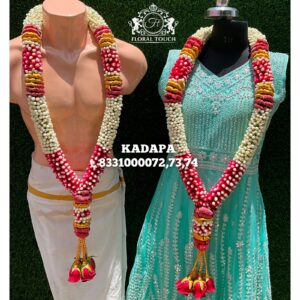 Radiant Marigold and Jasmine Wedding Garlands