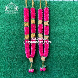Vibrant Rose Petal Garlands for Weddings & Celebrations