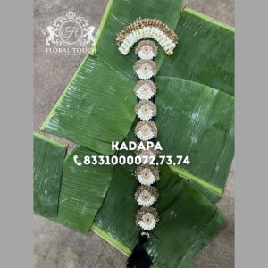 Handcrafted Lotus Crown for the Bride-to-Be