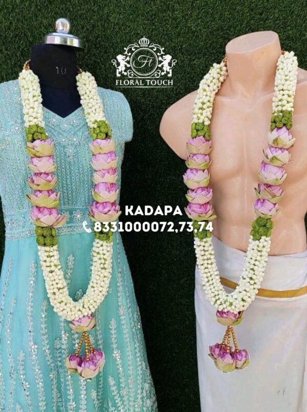 Handcrafted Lotus Garlands for Wedding Bliss
