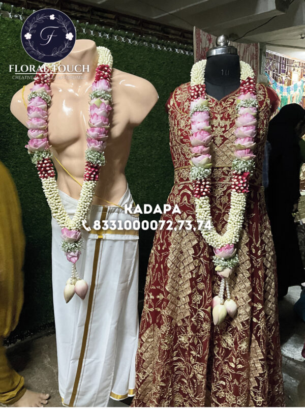 Elegant Floral Wedding Garlands Set