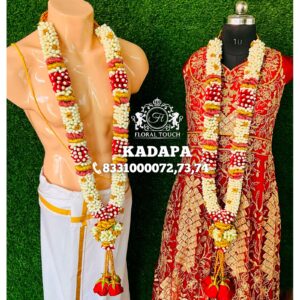 Jasmine and Rose Wedding Garland Set for Bride and Groom