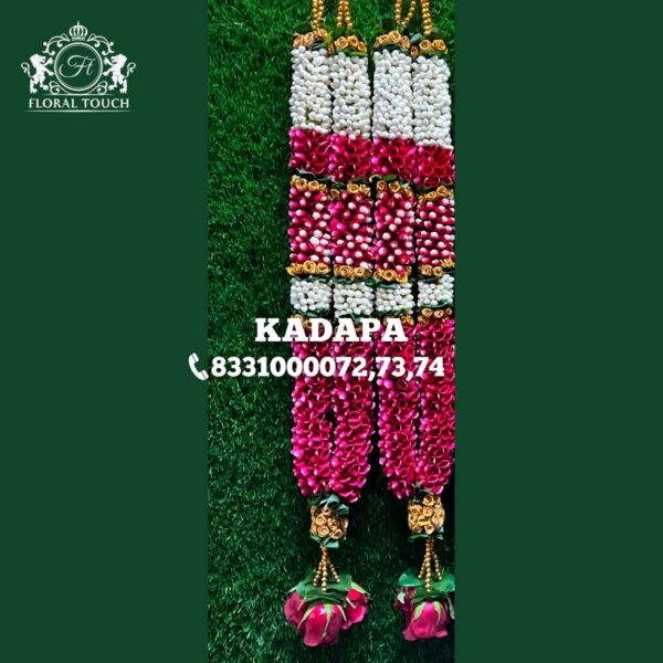 Exquisite Mala with Pink and White Tassels - Image 2