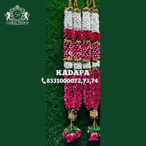 Exquisite Mala with Pink and White Tassels