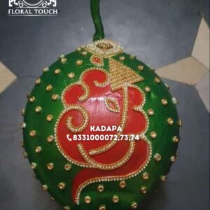 Designer Ganesha Decorated Coconut for Pooja & Weddings