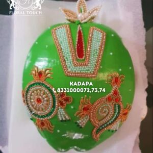 Premium Wedding Coconut with Shanku Chakra and Namam Design
