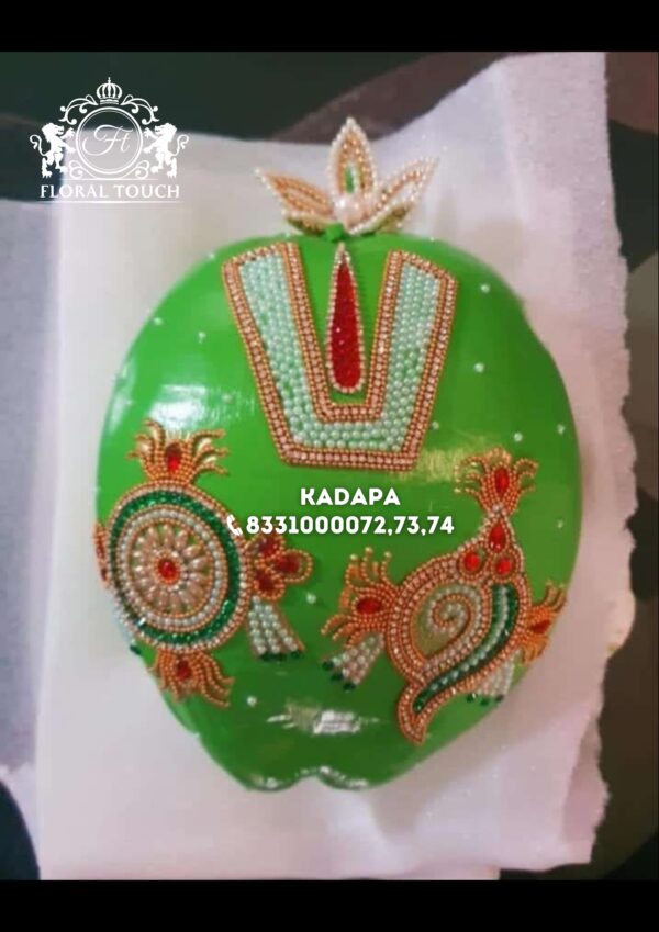 Premium Wedding Coconut with Shanku Chakra and Namam Design