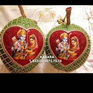 Ram Parivar Designer Wedding Coconut | Handmade Pelli Koduku Tender Coconut