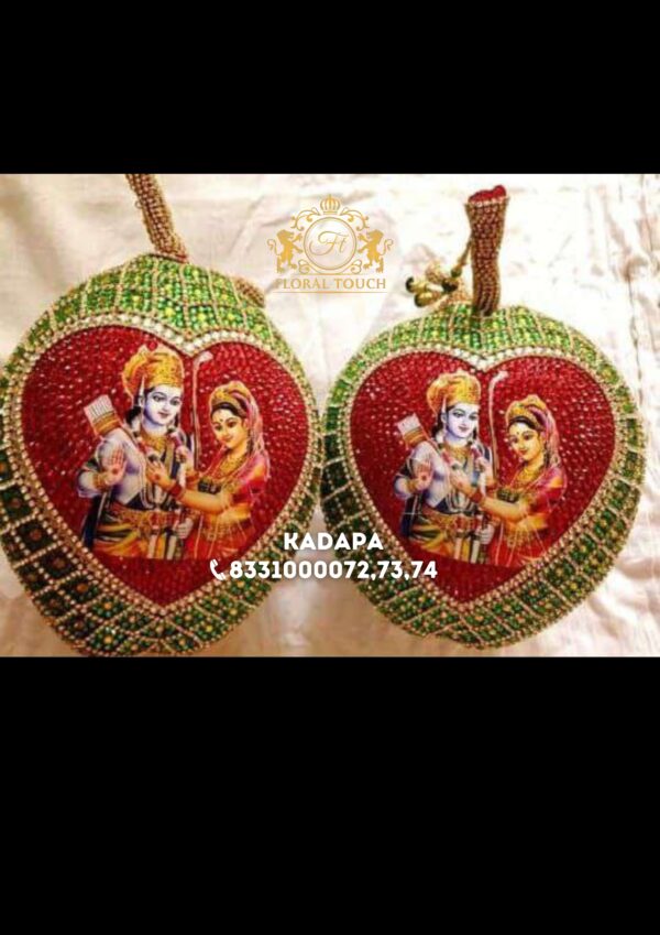 Ram Parivar Designer Wedding Coconut | Handmade Pelli Koduku Tender Coconut