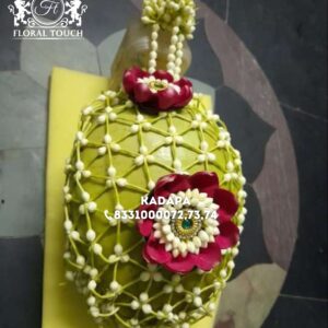 Elegant Floral Decorated Coconut for Wedding and Pooja Ceremonies