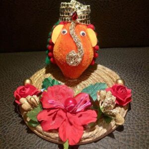 Handmade Coconut Ganesha Idol – Eco-Friendly Ganesh Chaturthi Decoration