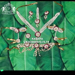 Handmade Bridal Floral Jewelry Set