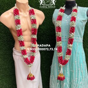 Elegant Wedding Garland Set for Bride and Groom