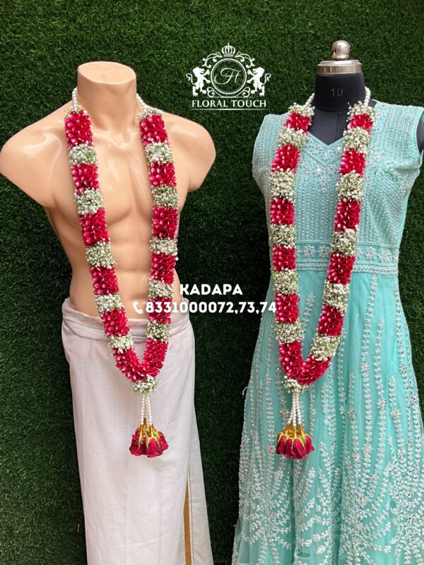 Elegant Wedding Garland Set for Bride and Groom