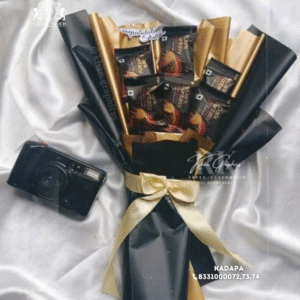 Elegant Dark Fantasy Chocolate Bouquet | Luxury Sweet Gift Arrangement