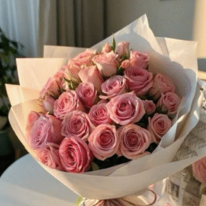 Elegant Pink Rose Bouquet – Sweet Floral Gift by Floral Touch Kadapa