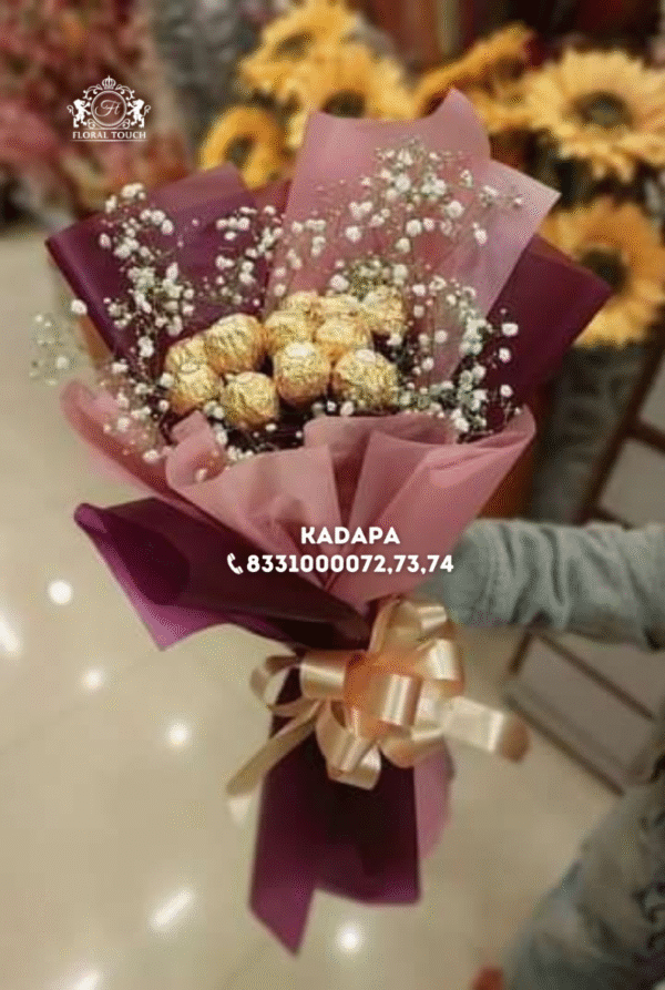 Elegant Ferrero Rocher Chocolate Bouquet | Romantic Gift for Birthdays, Anniversaries & Special Days