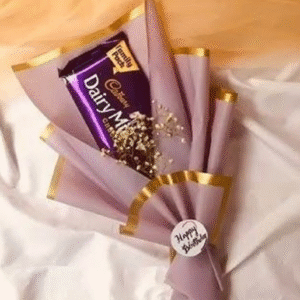 Cadbury Dairy Milk Chocolate Bouquet | Minimalist Gift for Birthdays, Kids & Sweet Surprises